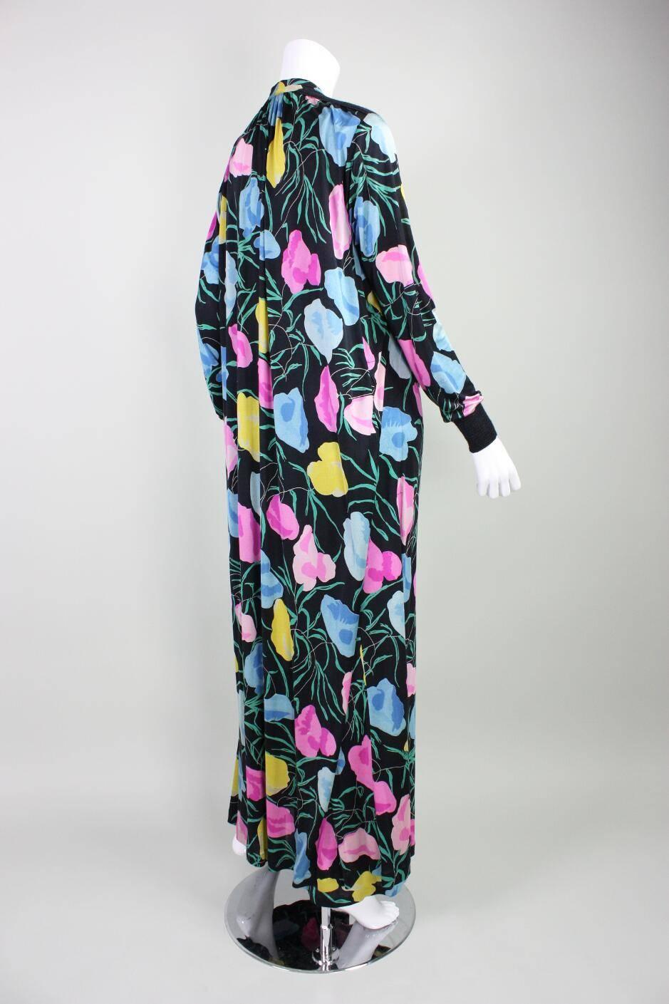 1970's Missoni Silk Jersey Gown & Jacket Ensemble In Good Condition For Sale In Los Angeles, CA