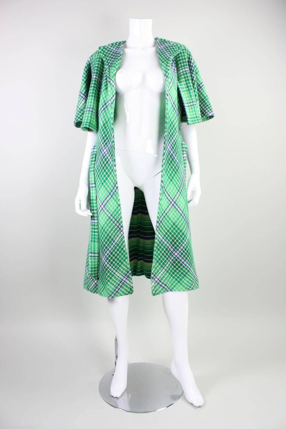 Women's 1970's Missoni Knit Sleeveless Coat with Attached Capelet