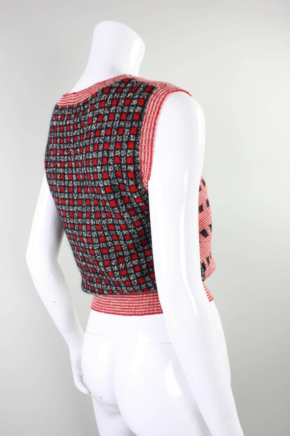 Pink 1970's Missoni Sweater Vest For Sale