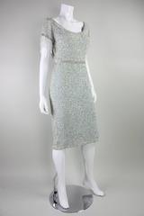1960’s Fully Sequined Iceberg Blue Cocktail Dress