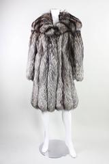 Vintage Silver Fox Fur Coat
