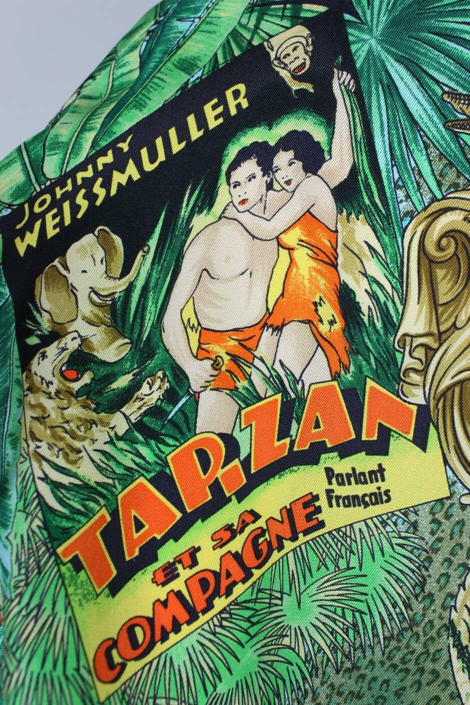 1993 Gianni Versace Silk Tarzan Blouse 2