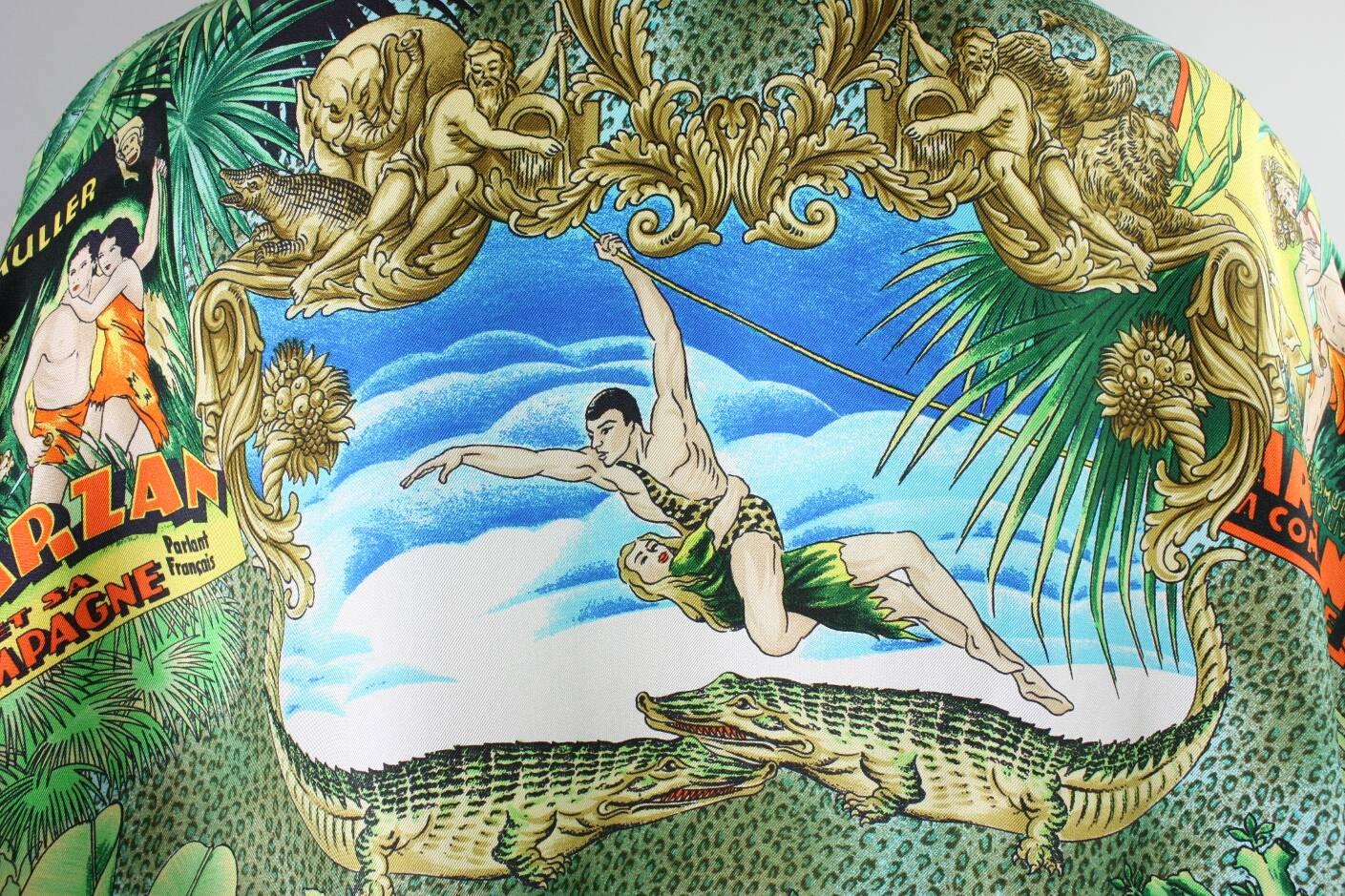 1993 Gianni Versace Silk Tarzan Blouse 3