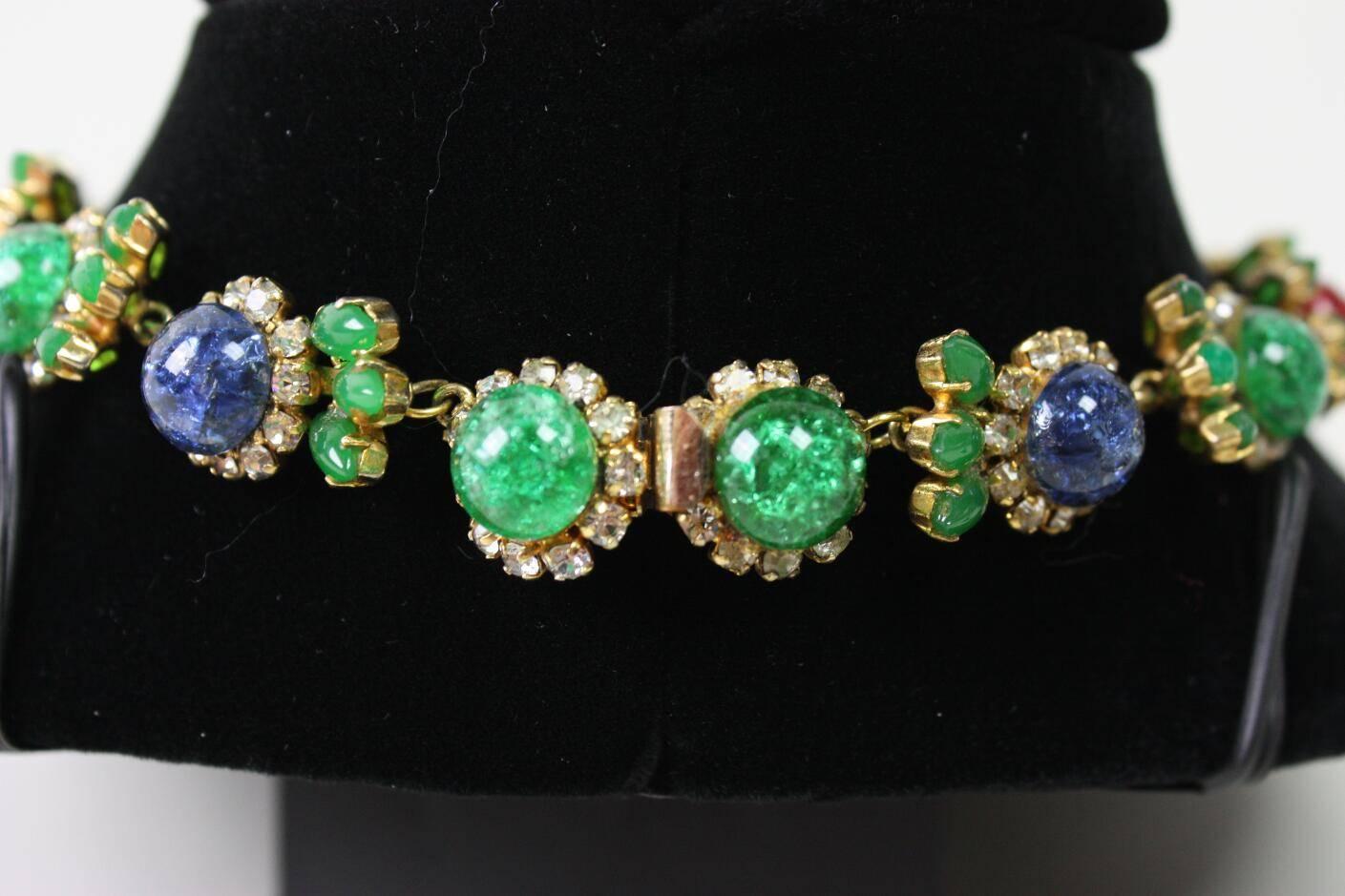 Women's 1960's Christian Dior Necklace & Earrings For Sale