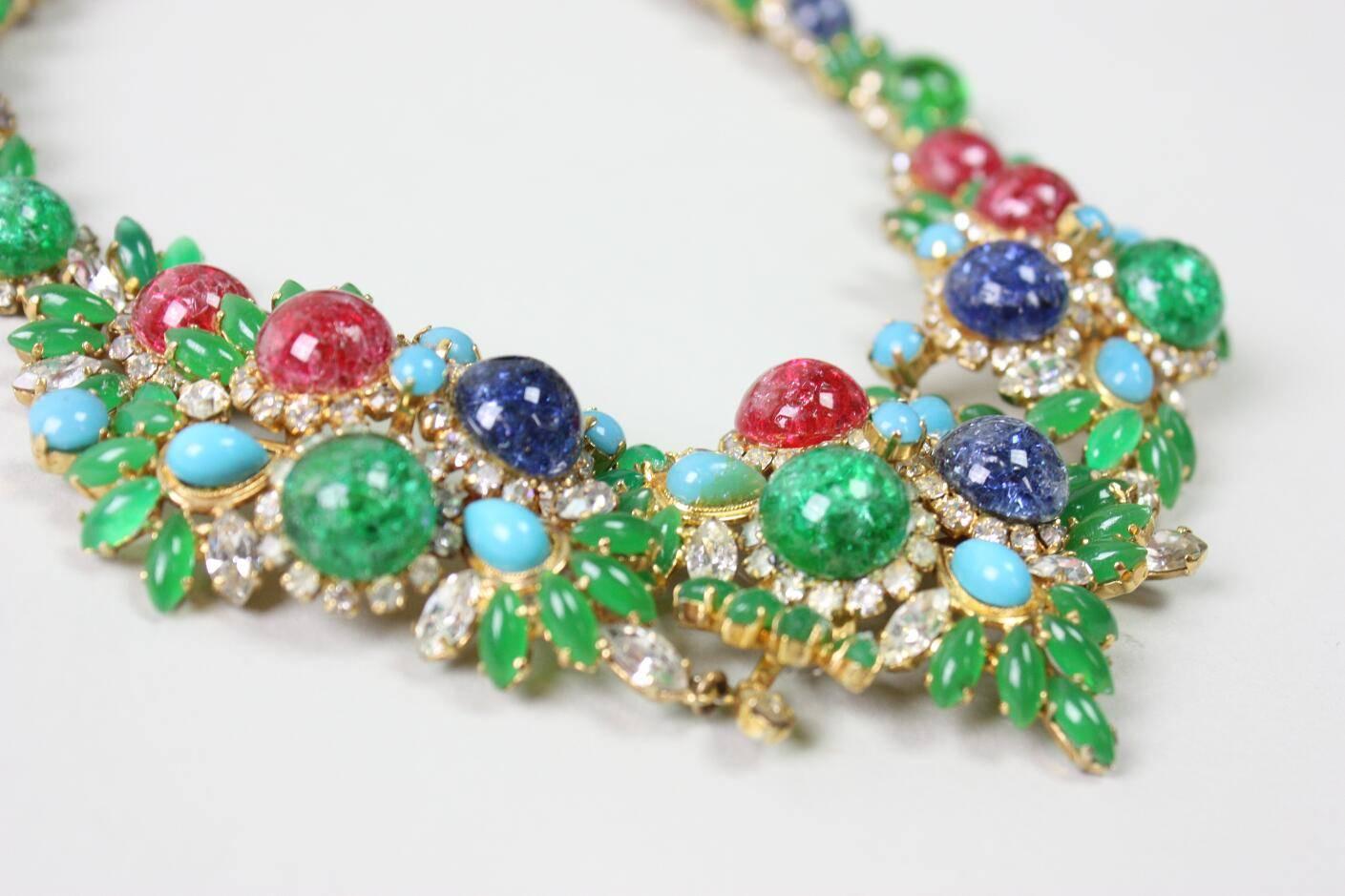 1960's Christian Dior Necklace & Earrings For Sale 2