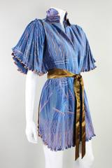 Zandra Rhodes Pleated & Silkscreened Jacket