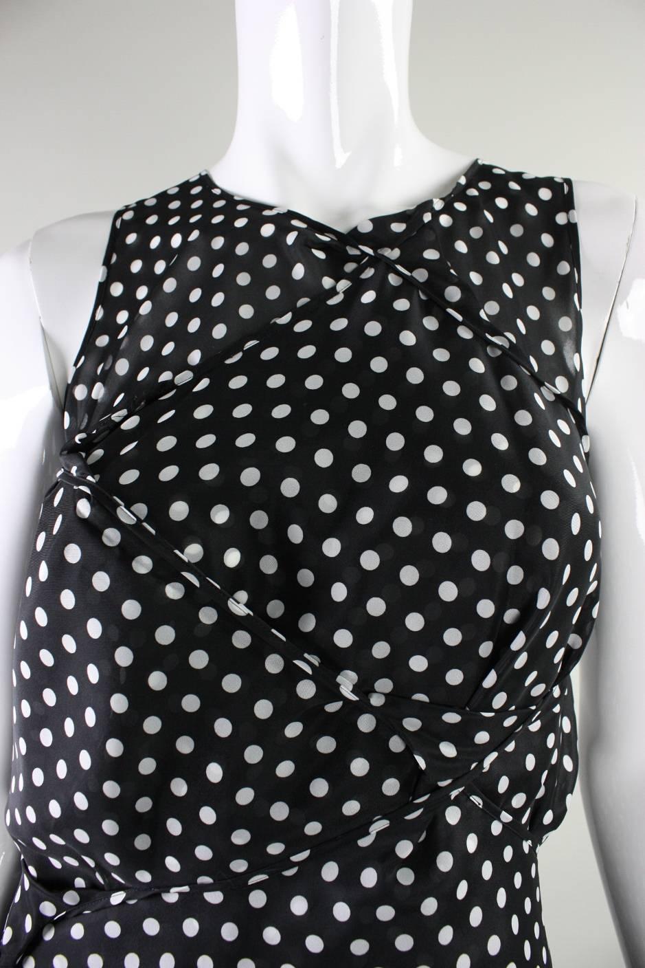 2003 Comme des Garcons Dotted Asymmetrical Dress For Sale 3