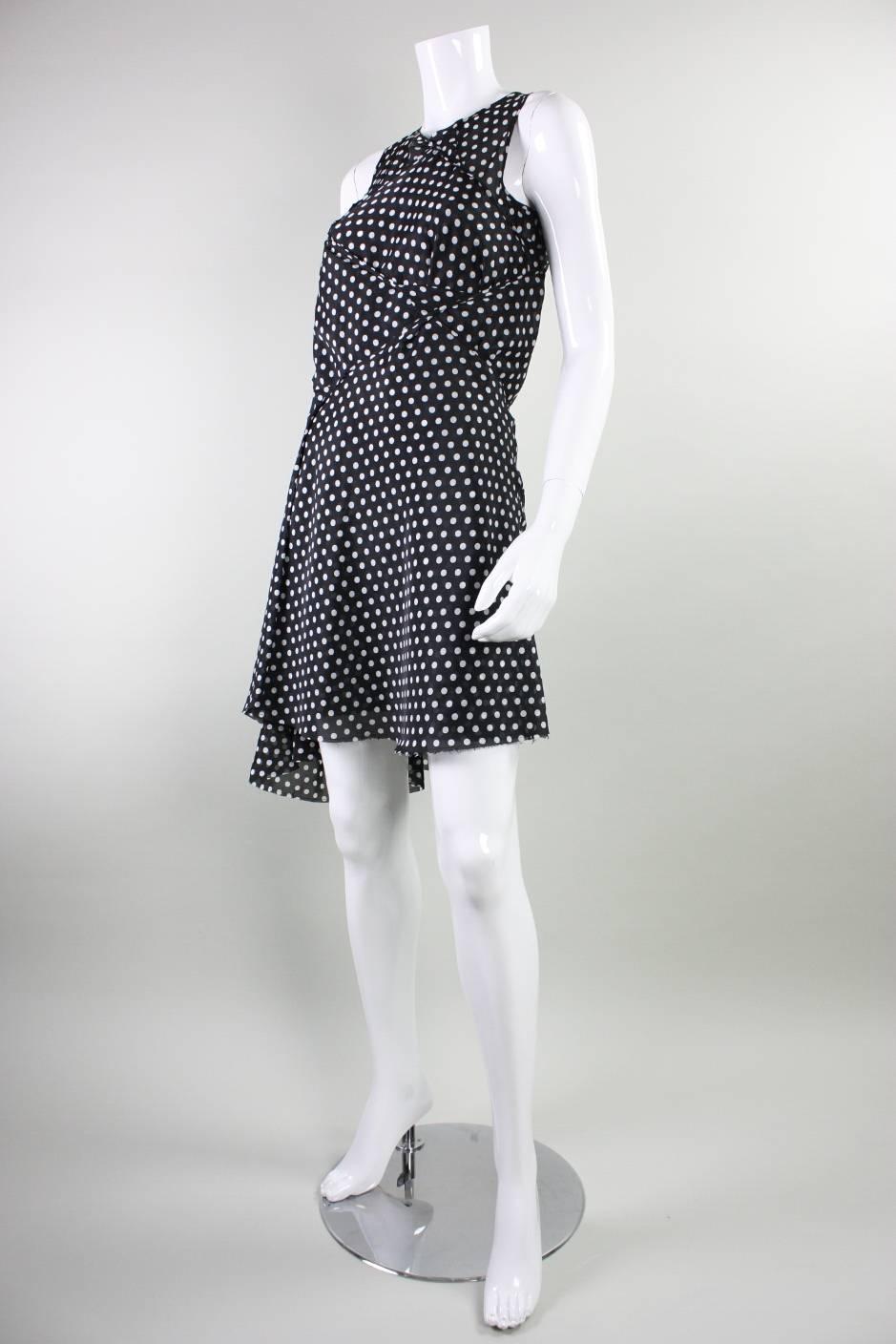 2003 Comme des Garcons Dotted Asymmetrical Dress In Excellent Condition For Sale In Los Angeles, CA