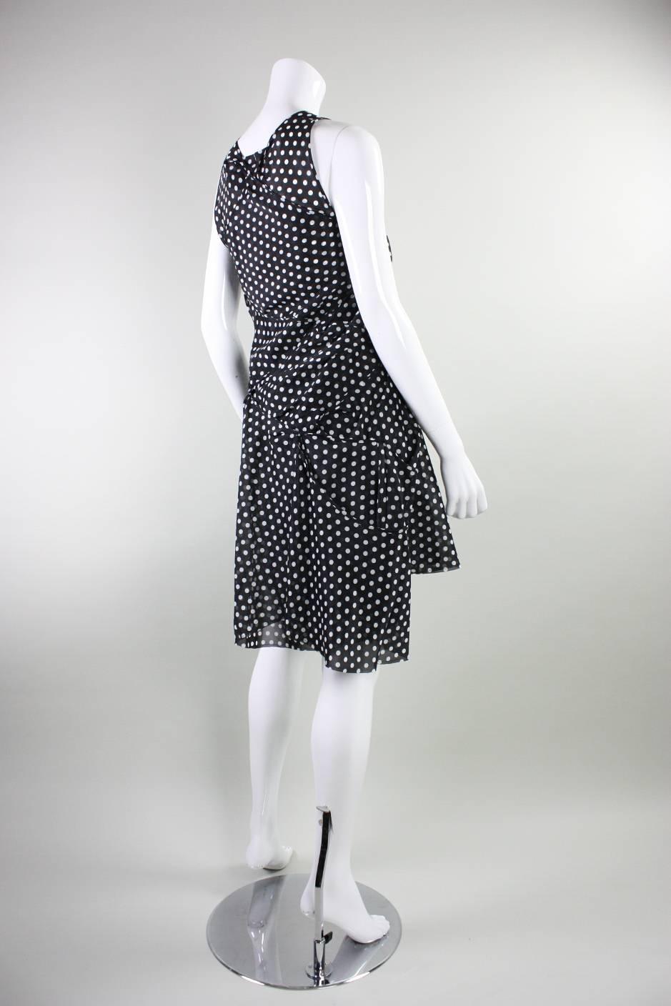 2003 Comme des Garcons Dotted Asymmetrical Dress For Sale 2
