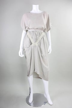 1980's Issey Miyake Linen Ensemble with Straps