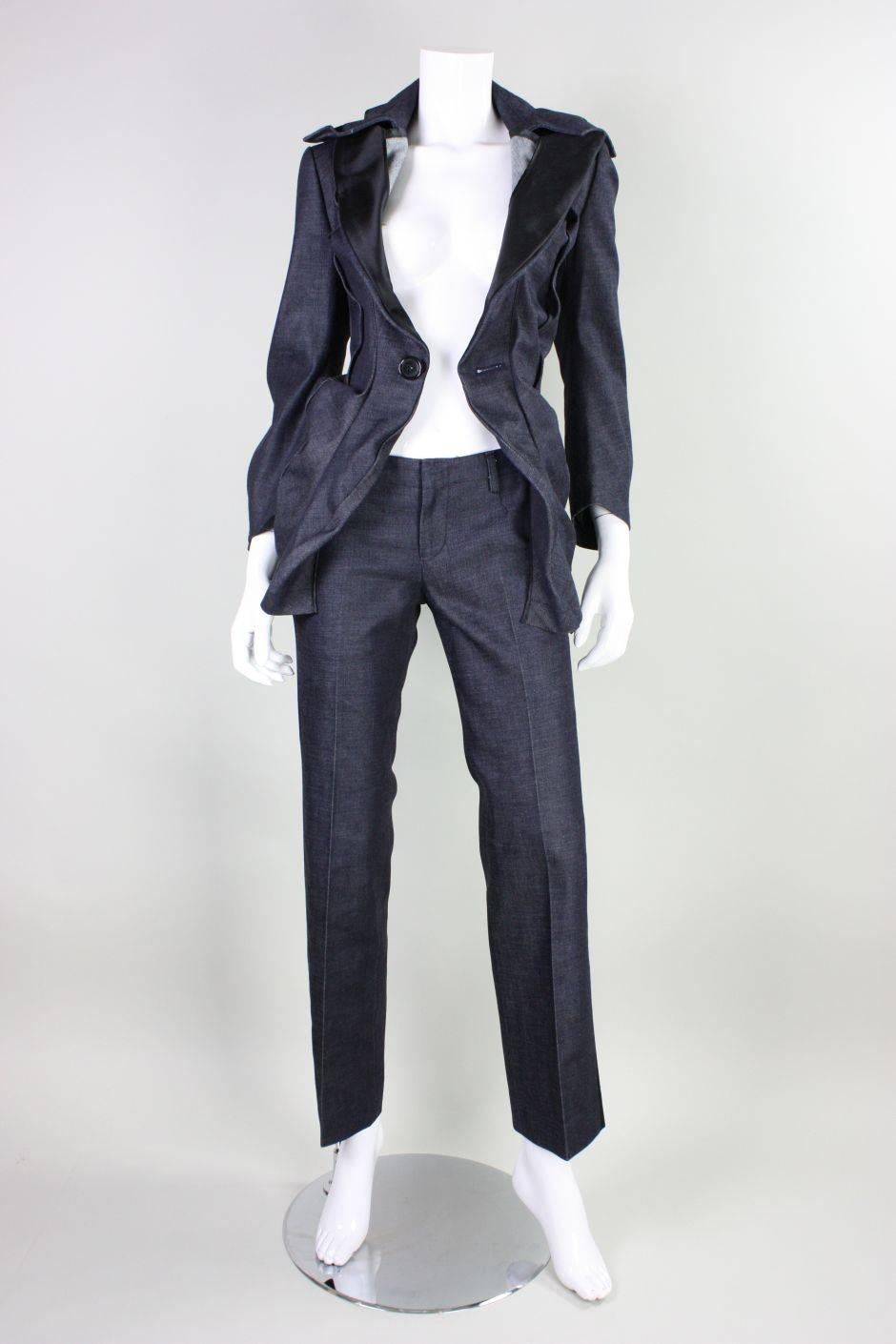 2006 Junya Watanabe for Comme des Garcons Denim Ensemble In Excellent Condition For Sale In Los Angeles, CA