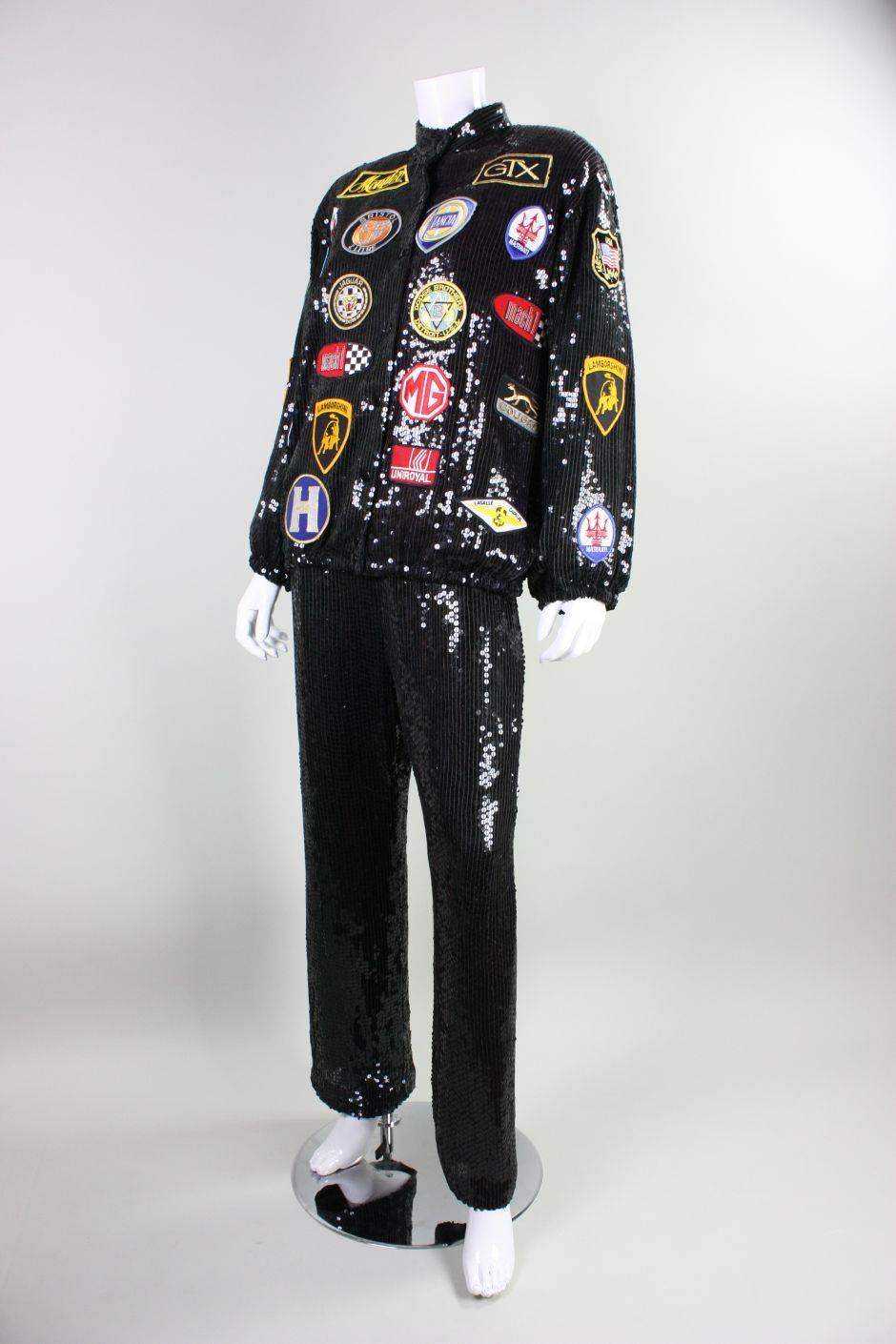 1980's Jeanette for St. Martin Sequined Ensemble For Sale 1