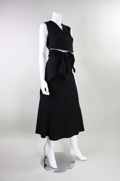 Ann Demeulemeester Vest & Skirt Ensemble
