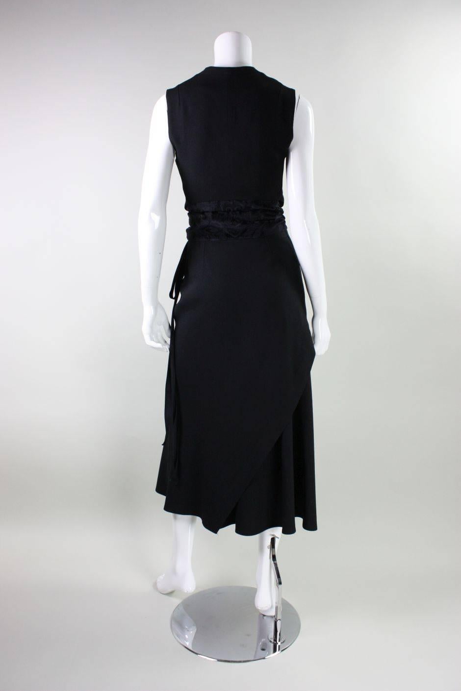 Ann Demeulemeester Vest & Skirt Ensemble In Excellent Condition For Sale In Los Angeles, CA