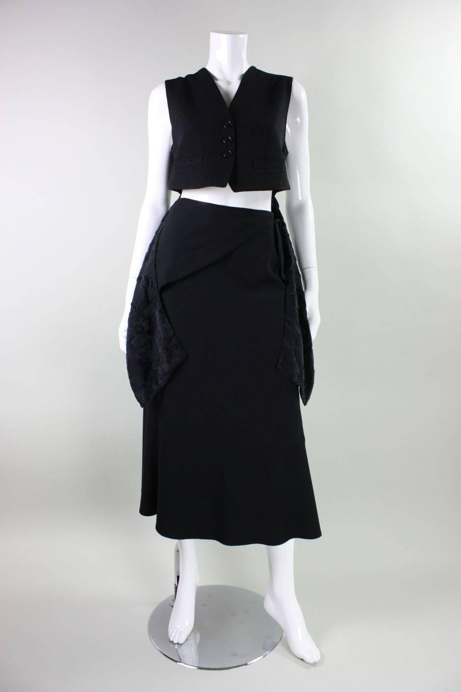 Ann Demeulemeester Vest & Skirt Ensemble For Sale 3