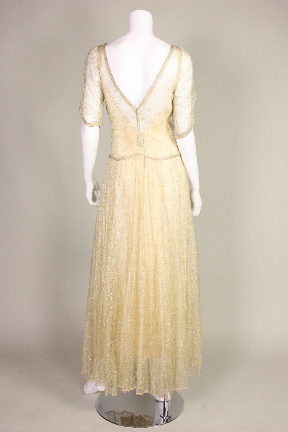 1930's Lame Lace Gown 1