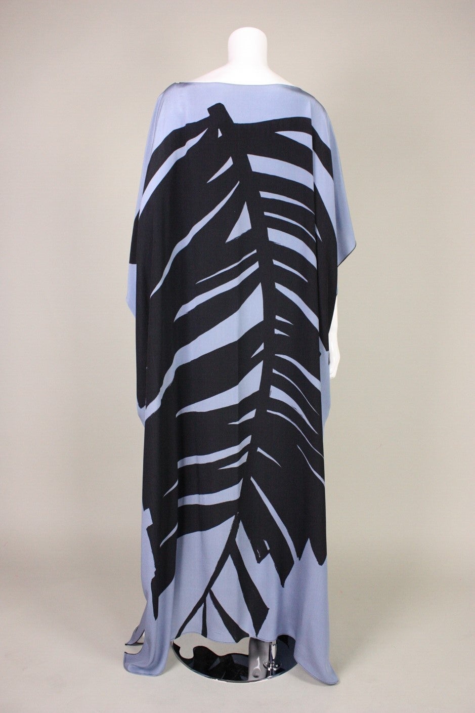 Women's 1980's Caftan with Bold Graphic Print