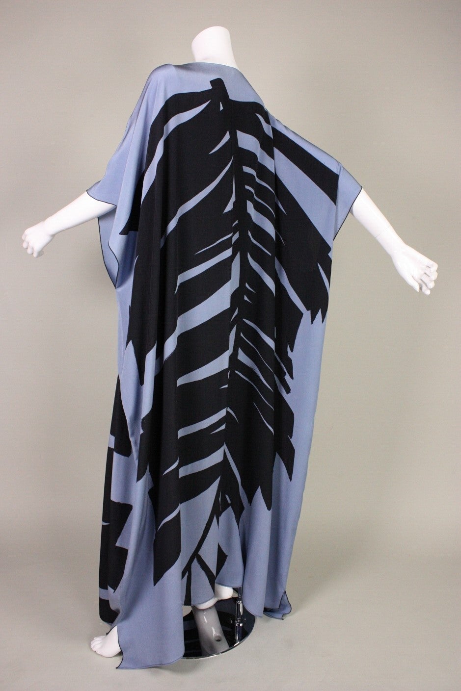 1980's Caftan with Bold Graphic Print 1