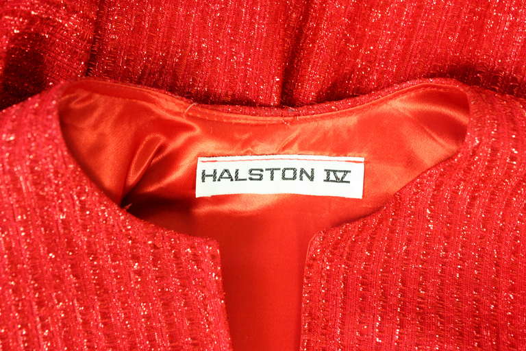 1970's Halston IV Metallic Caftan 3