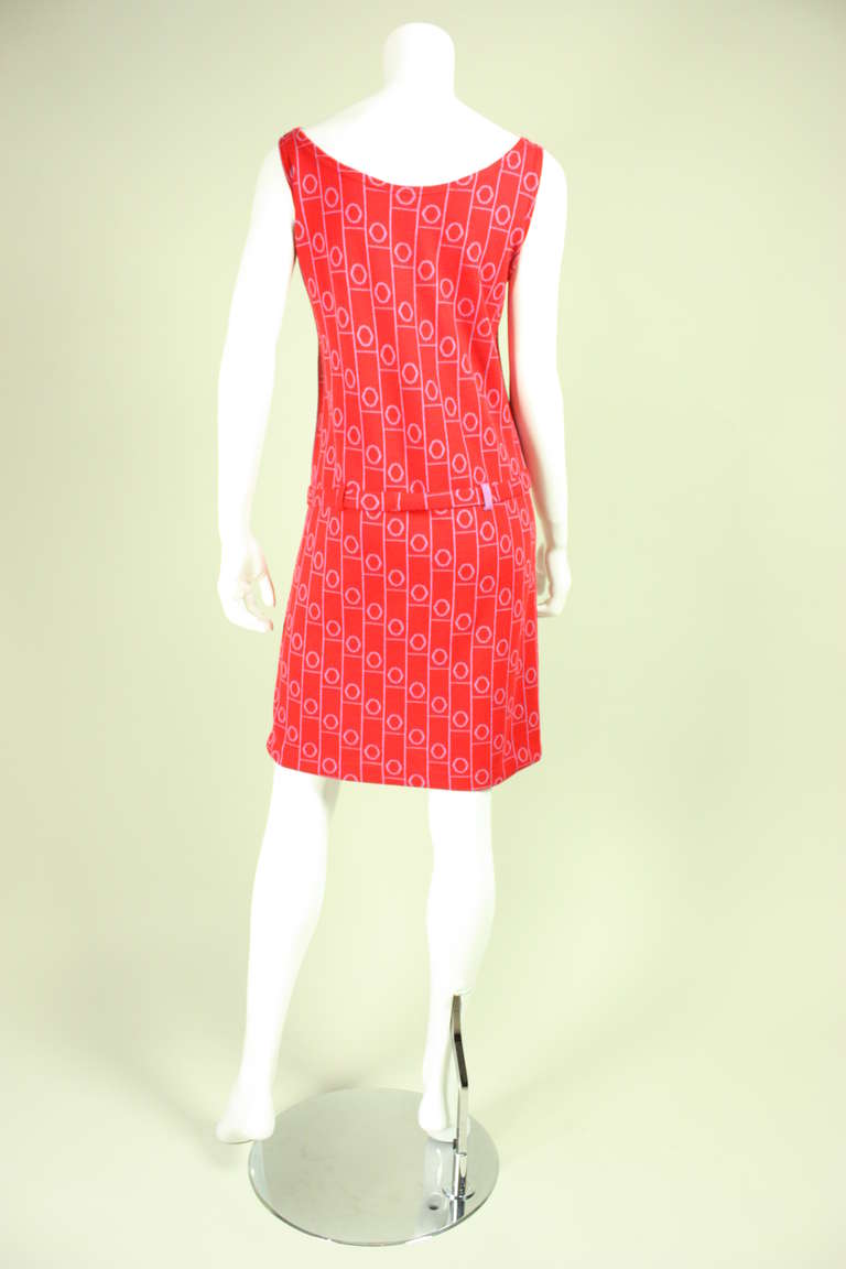 Rudi Gernreich Wool Knit Shift Dress, 1970s  In Excellent Condition In Los Angeles, CA