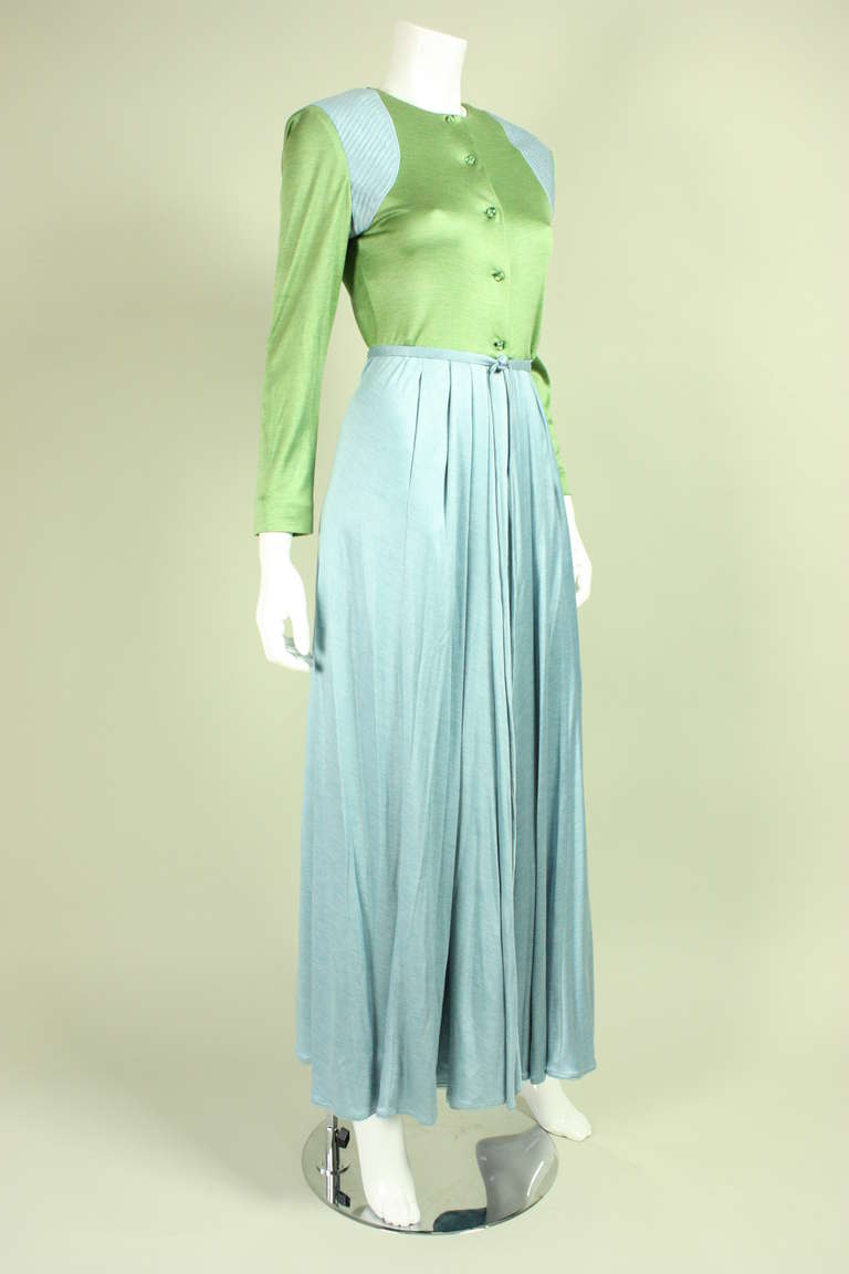 Women's 1980's Geoffrey Beene Silk Jersey Dress