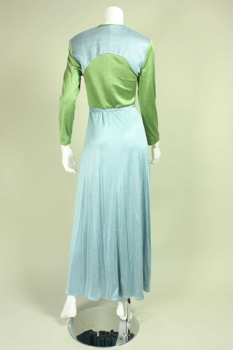 1980's Geoffrey Beene Silk Jersey Dress 2