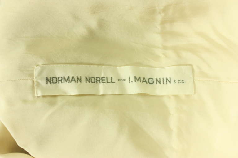 1960's Norman Norell Cream Linen Ensemble 5