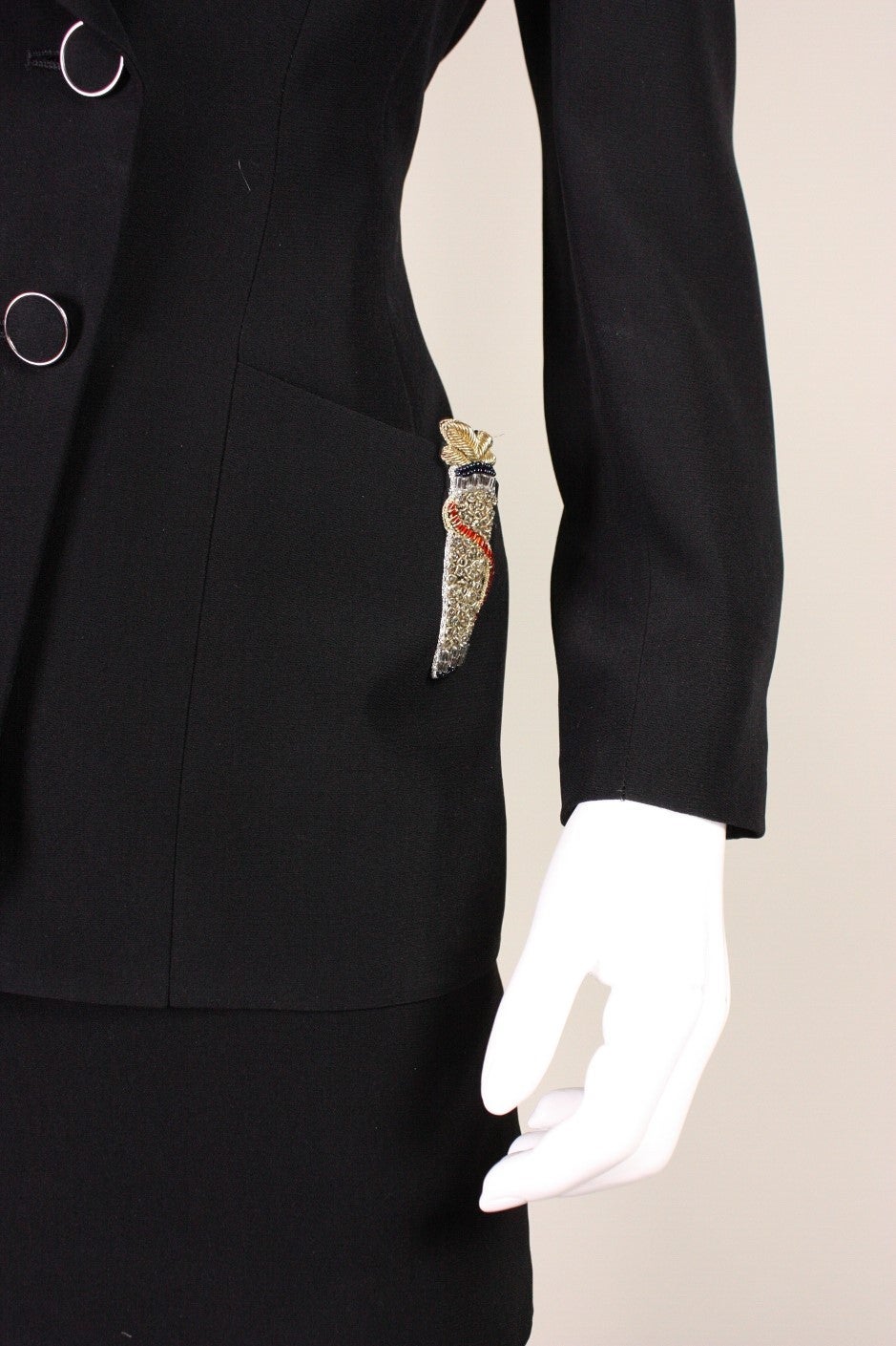 Karl Lagerfeld Embellished Suit, 1990s  For Sale 2