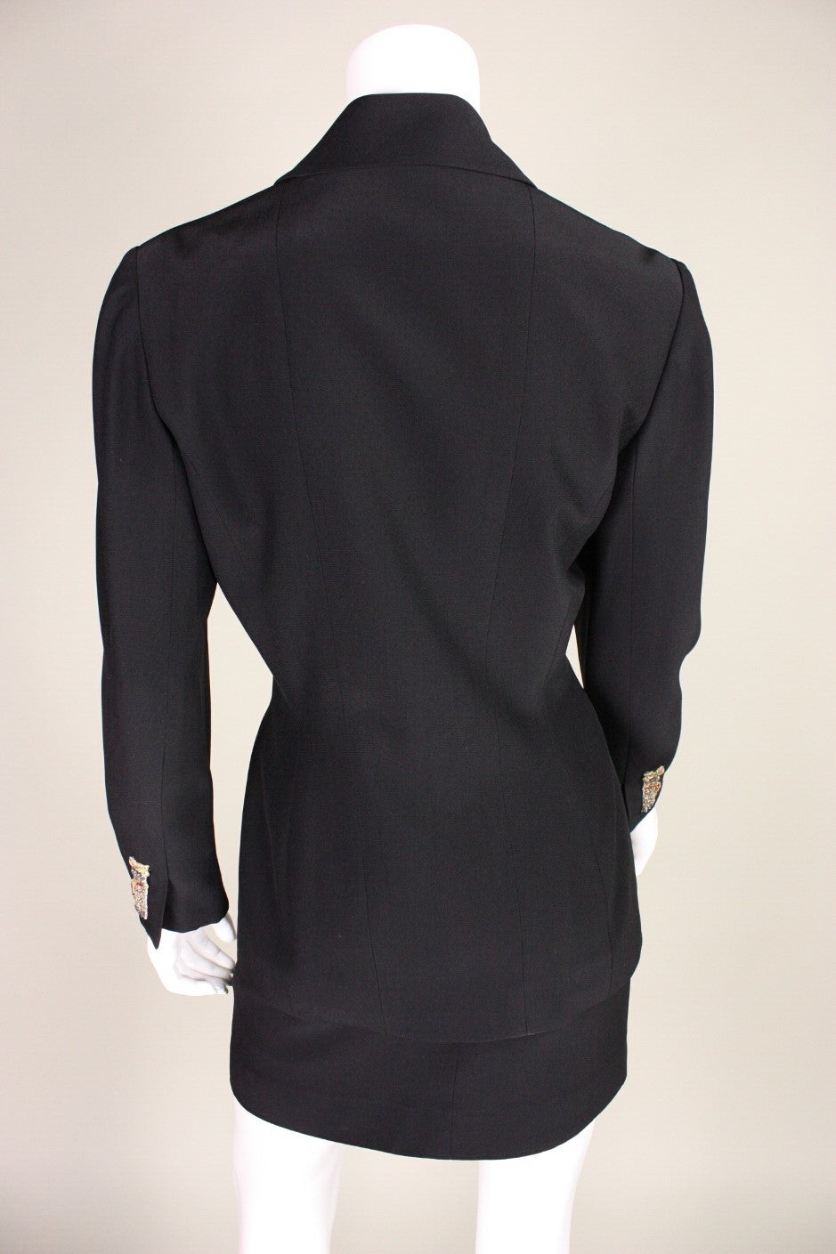 Women's Karl Lagerfeld Embellished Suit, 1990s  For Sale