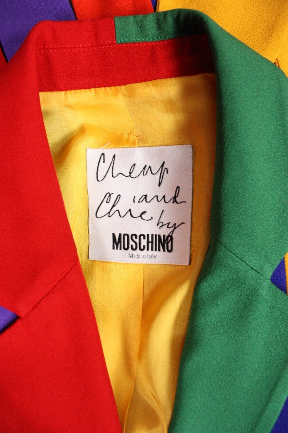 1990's Moschino Color Blocked Jacket 4