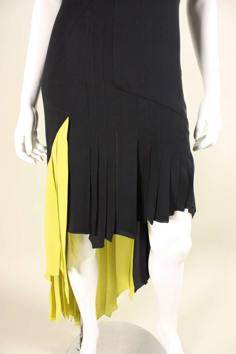 Versace Couture Strapless Dress with Asymmetrical Hem, 1990s  For Sale 2