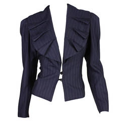 1990's Norma Kamali Pinstriped Blazer