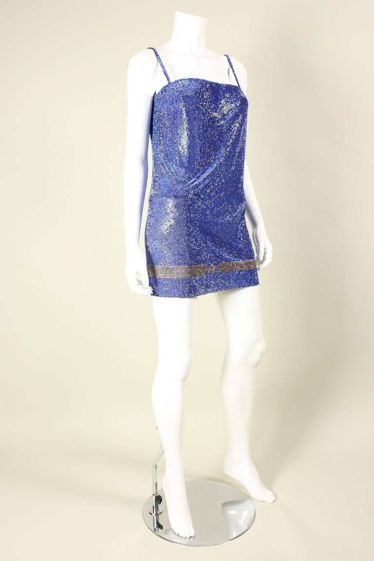 versace crystal mesh dress
