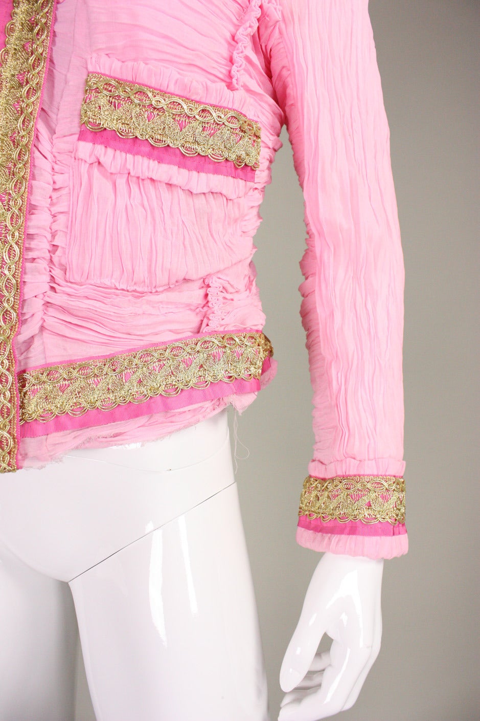 2007 Comme des Garcons Pink Chanel-Inspired Jacket 1