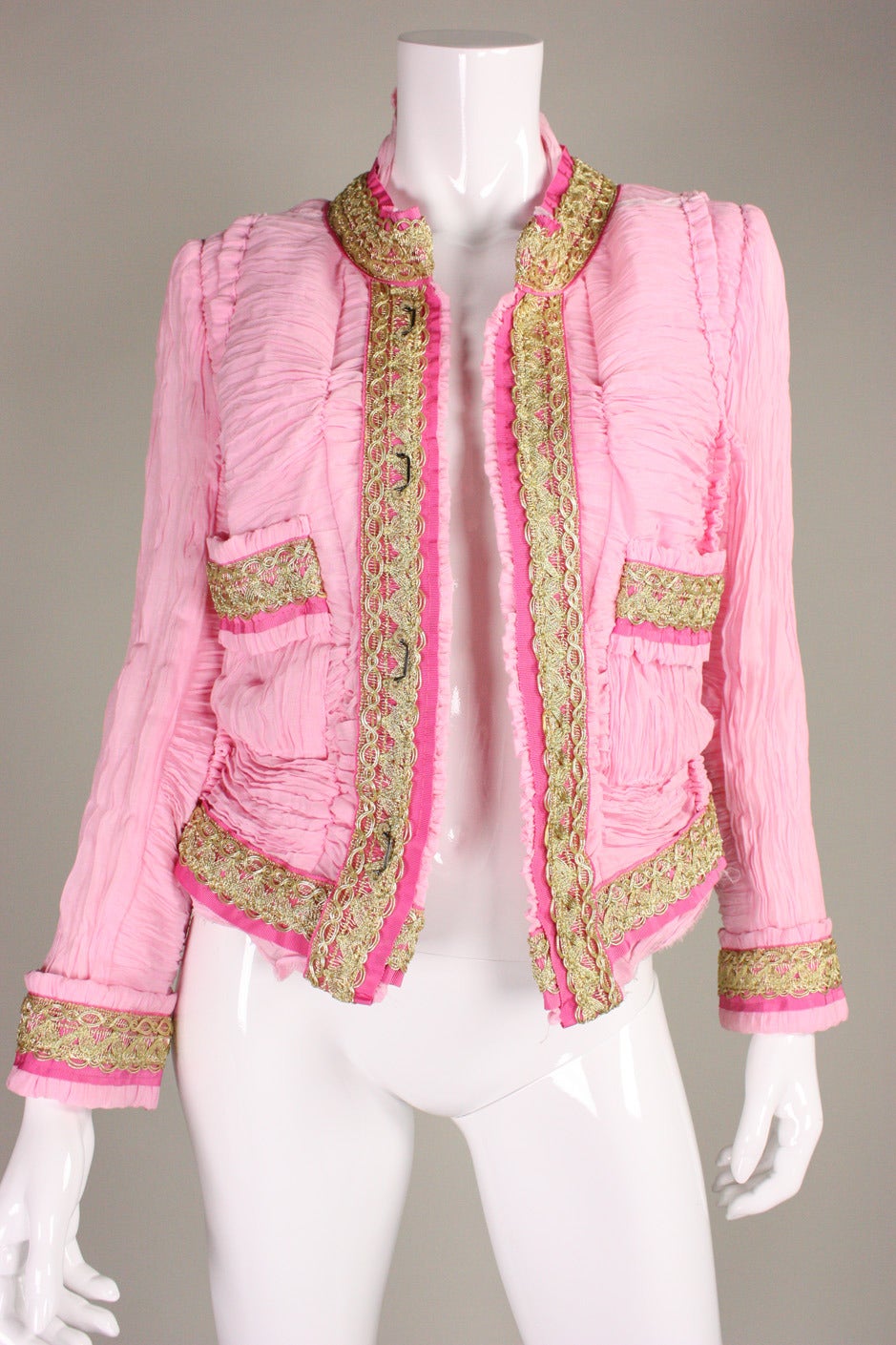 2007 Comme des Garcons Pink Chanel-Inspired Jacket 2