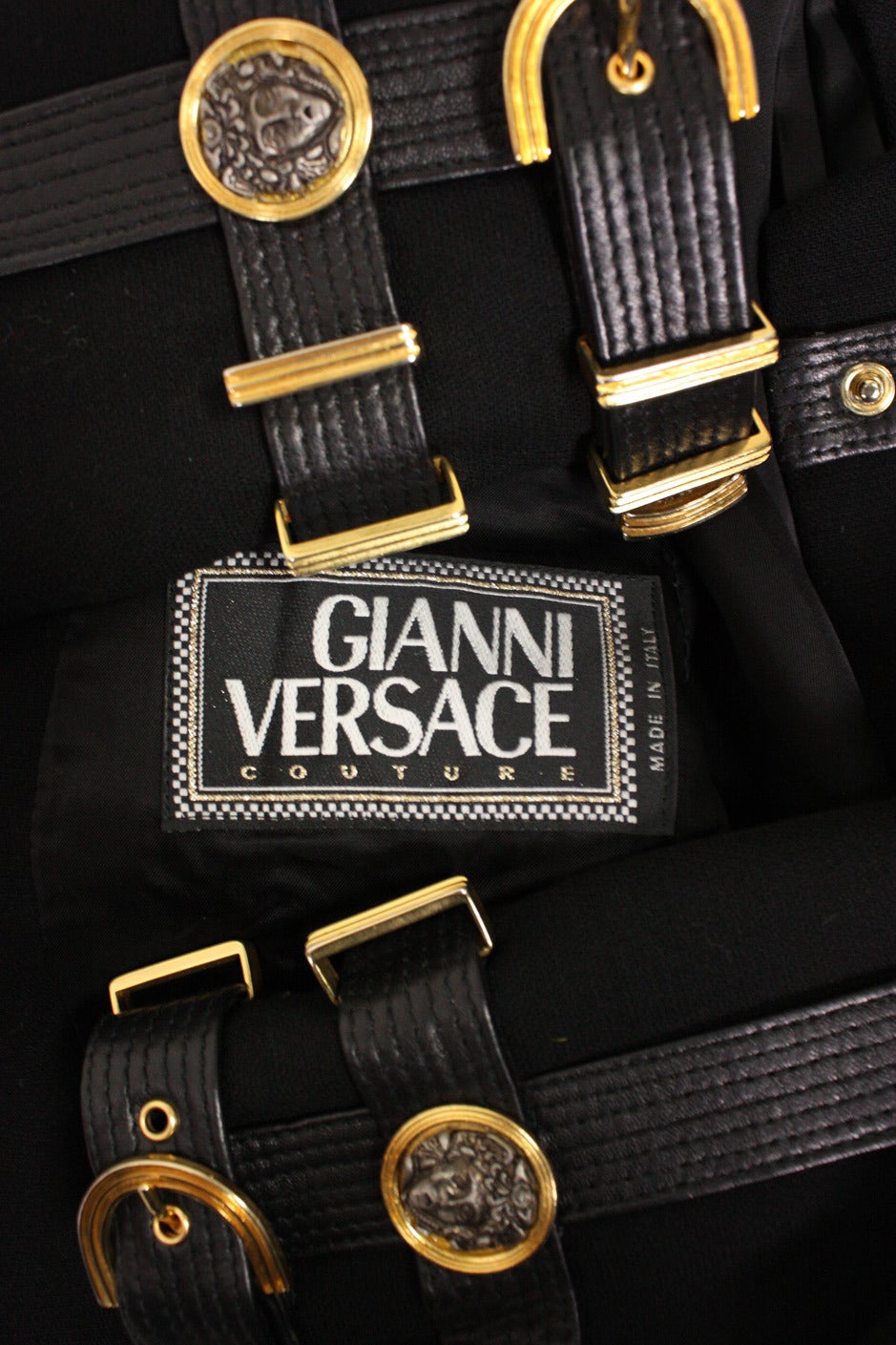 1992 Gianni Versace Jacket with Medusa Hardware & Leather Trim 3