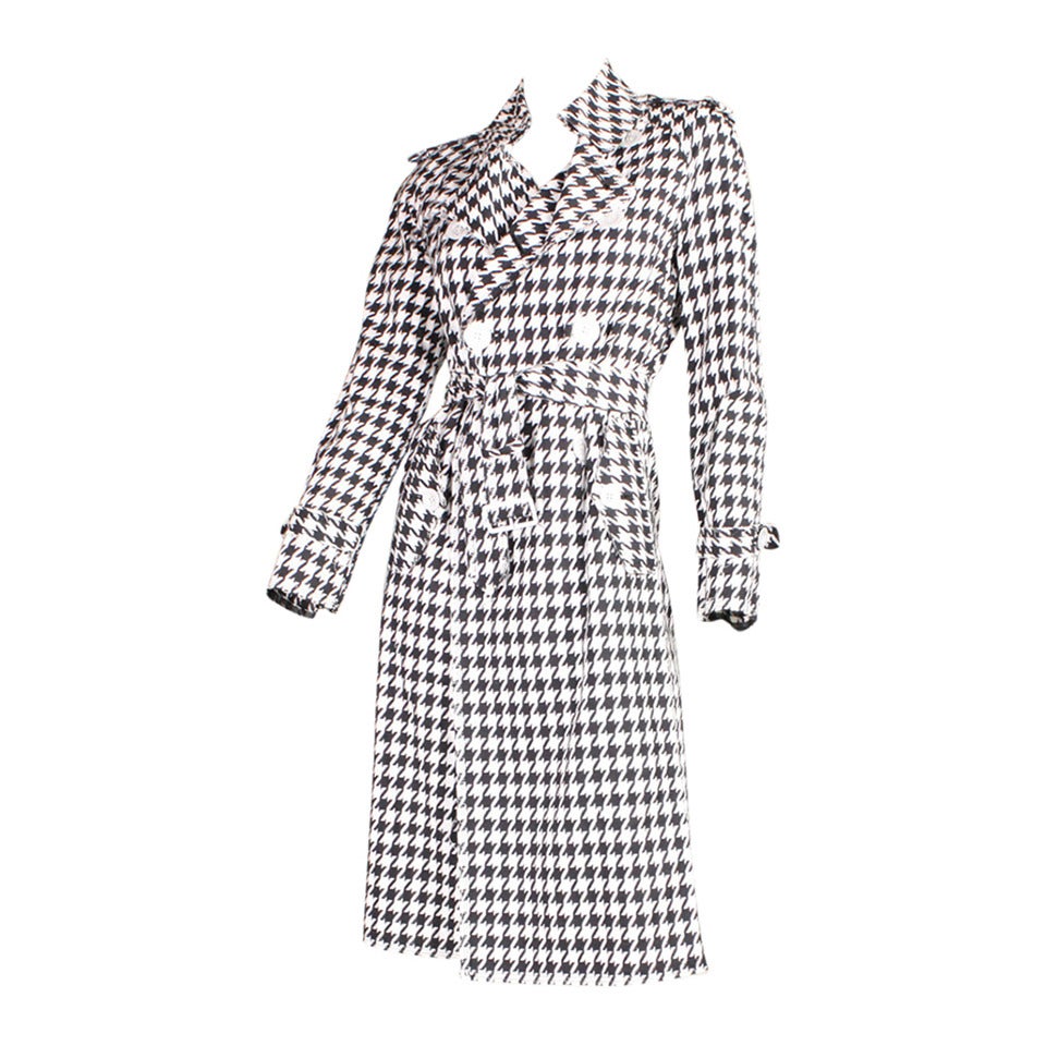 Junya Watanabe for Comme des Garcons Houndstooth Trench For Sale