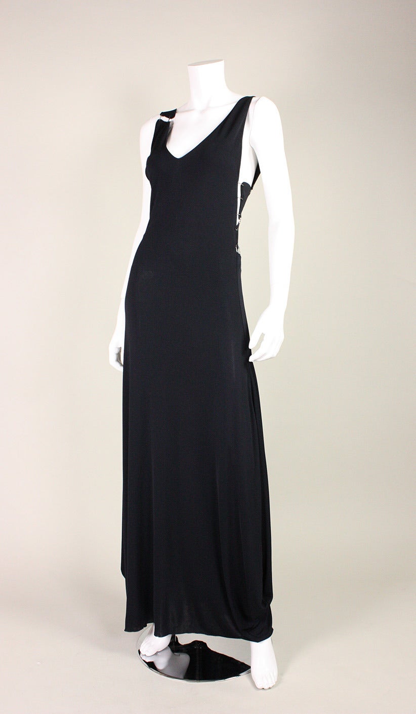Jean-Paul Gaultier Gown with Cutouts In Excellent Condition In Los Angeles, CA