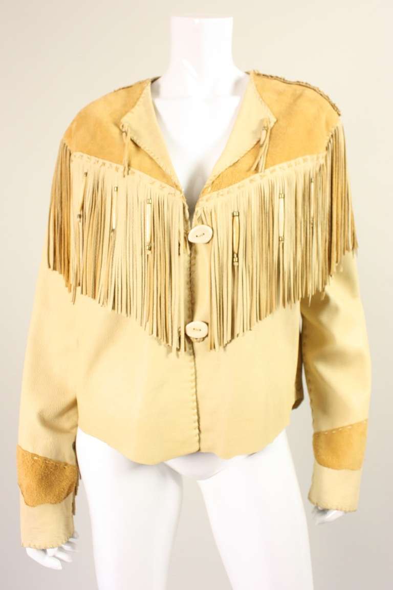 Fringed  jacket was handmade by 