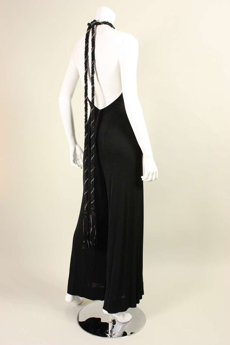 1970's Bob Mackie Jumpsuit with Open Back 1