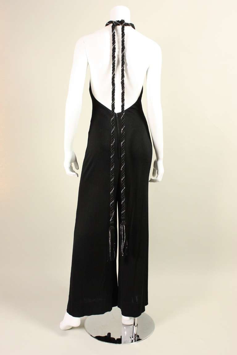 1970's Bob Mackie Jumpsuit with Open Back 2