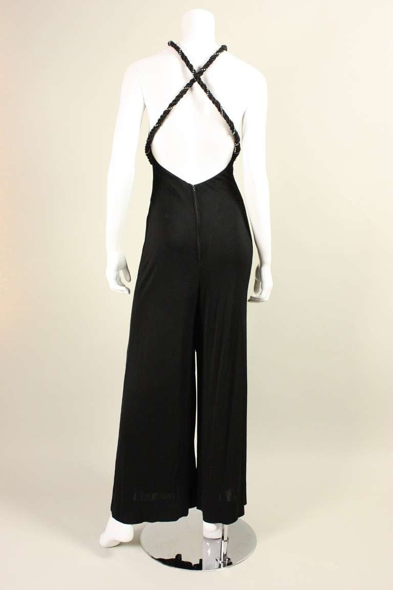 1970's Bob Mackie Jumpsuit with Open Back 3