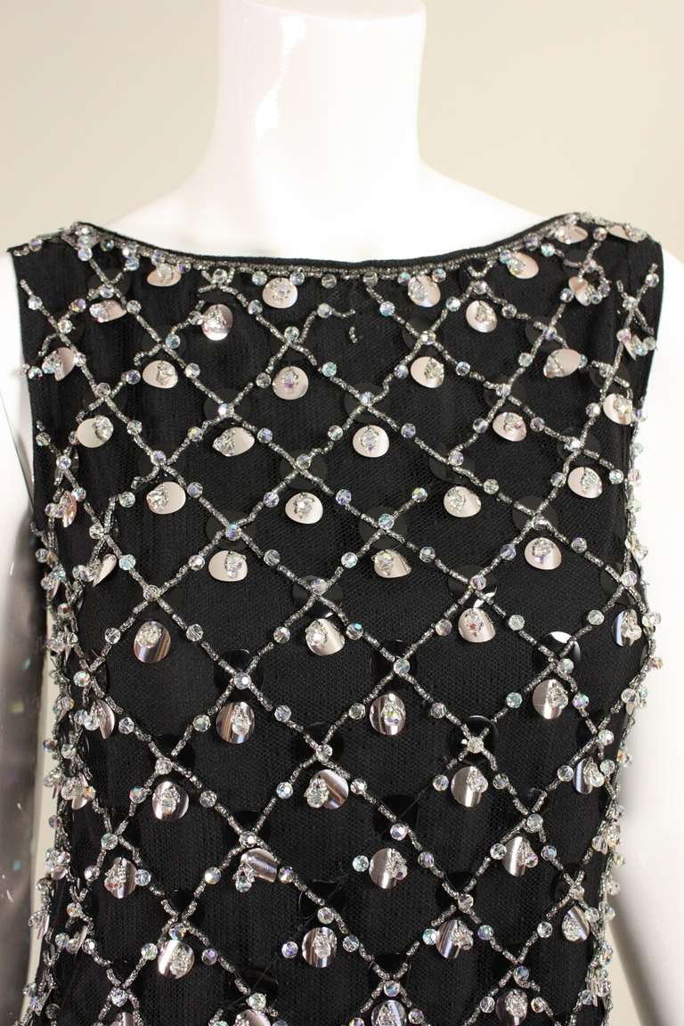 Women's 1960's Cocktail Dress with Beading