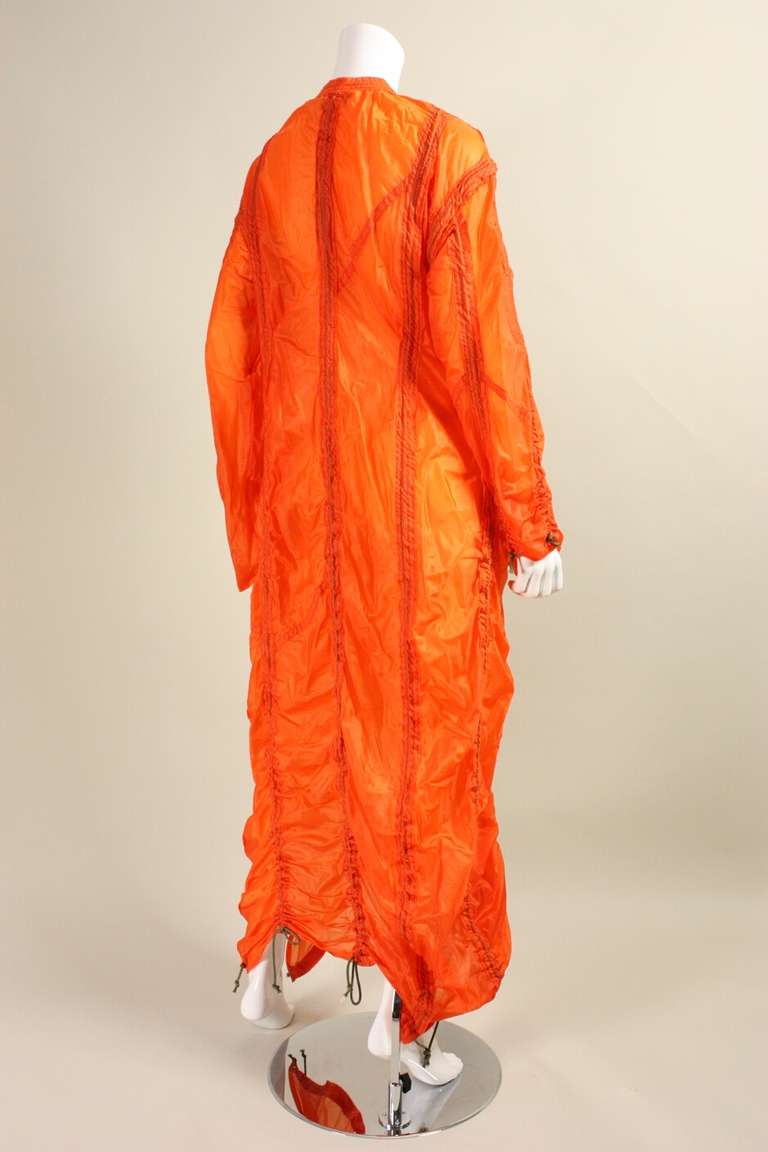 Norma Kamali OMO Orange Parachute Jacket at 1stdibs