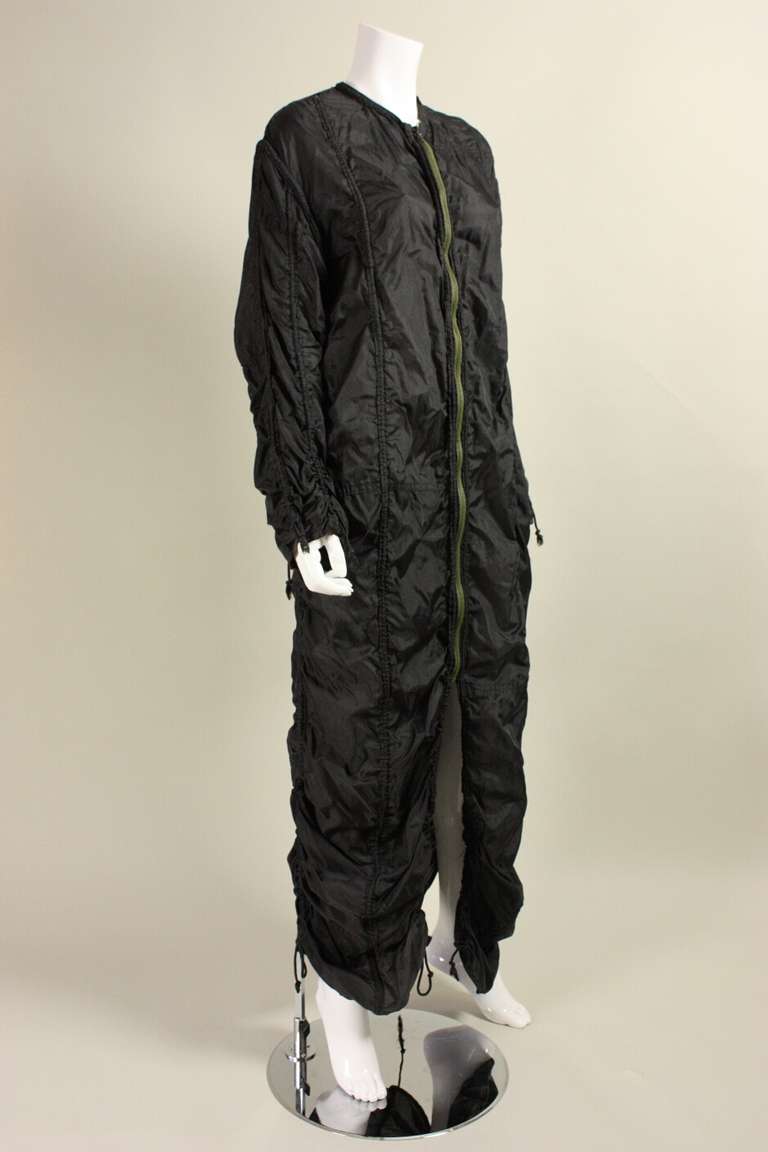 Norma Kamali OMO Black Parachute Jacket In Excellent Condition In Los Angeles, CA