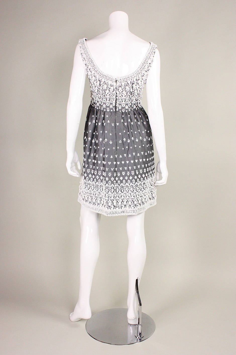 1960's Cocktail Dress with Hand-Beading 1