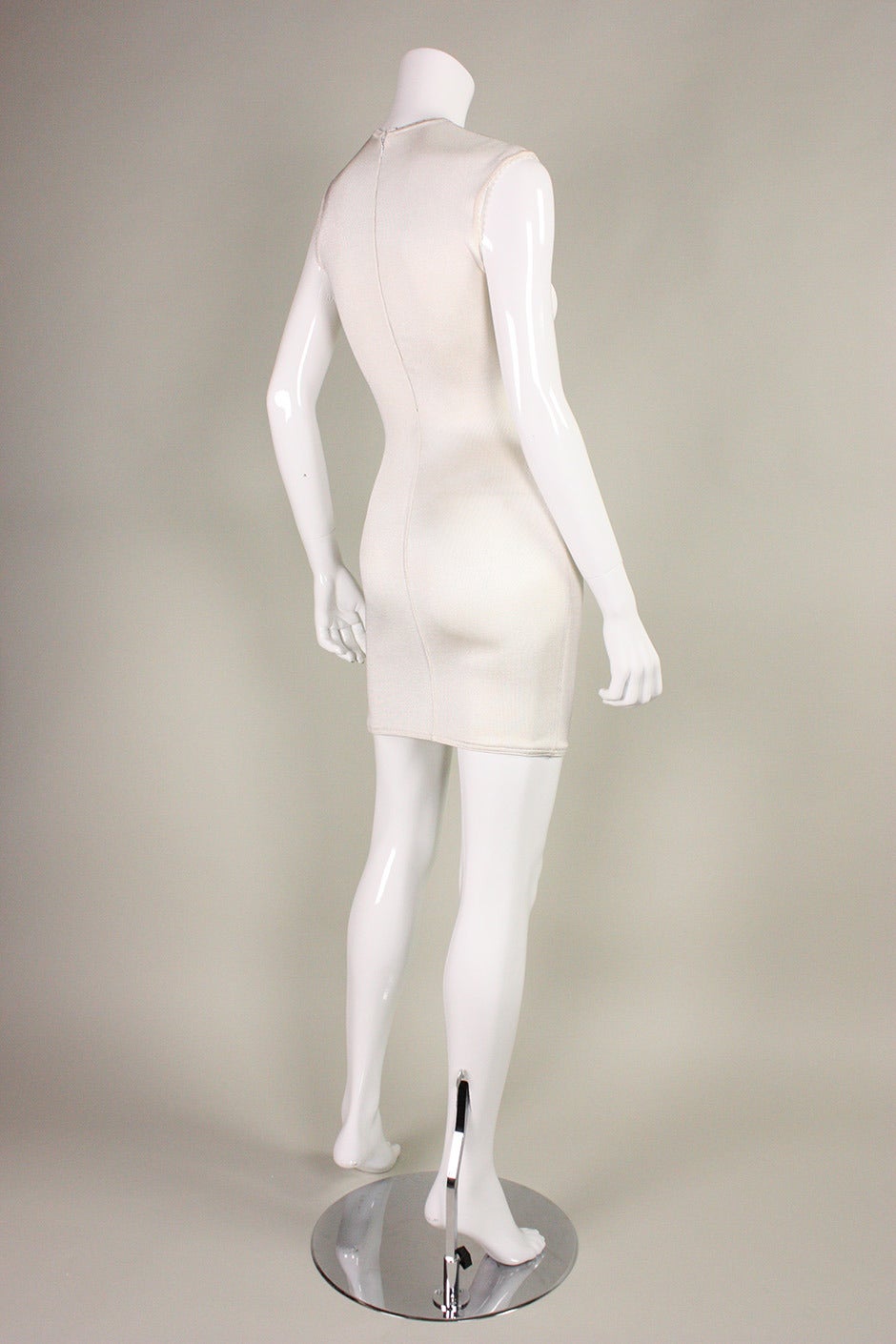 Women's 1990's Alaia White Body-Con Dress