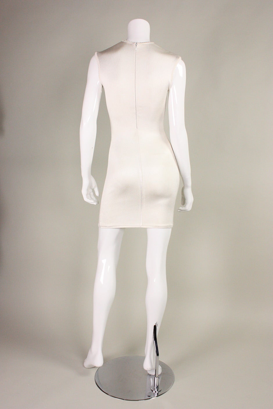 1990's Alaia White Body-Con Dress 2