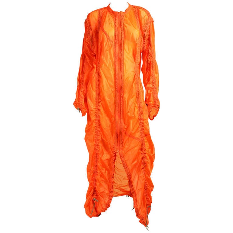 Norma Kamali OMO Orange Parachute Jacket