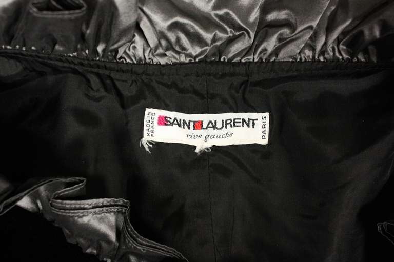 Yves Saint Laurent Velvet & Taffeta Gown 4